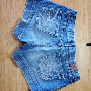 BKE denim shorts